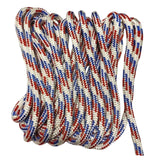 Maxbell 1.3cmx4.6M Boat Dock Line Rope Sturdy for Yachts Pontoons Fits 35-45ft Boats White Red Blue