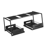 Maxbell Under Sink Shelf Saving Space Slide Out Sink Shelf for Cabinet Office Pantry