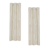 Maxbell Grommet Window Curtains Home Decoration 2 Panels for Hotel Farmhouse Balcony Champagne
