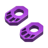 Maxbell 1 Pair Dirt Bike Rear Axle Blocks for Honda Crf300L 2021-2022 Motorbike Violet
