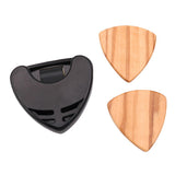 Maxbell Acoustic Guitar 2x Pick Plectrum w/Holder Heart Shaped for Guitar Lovers