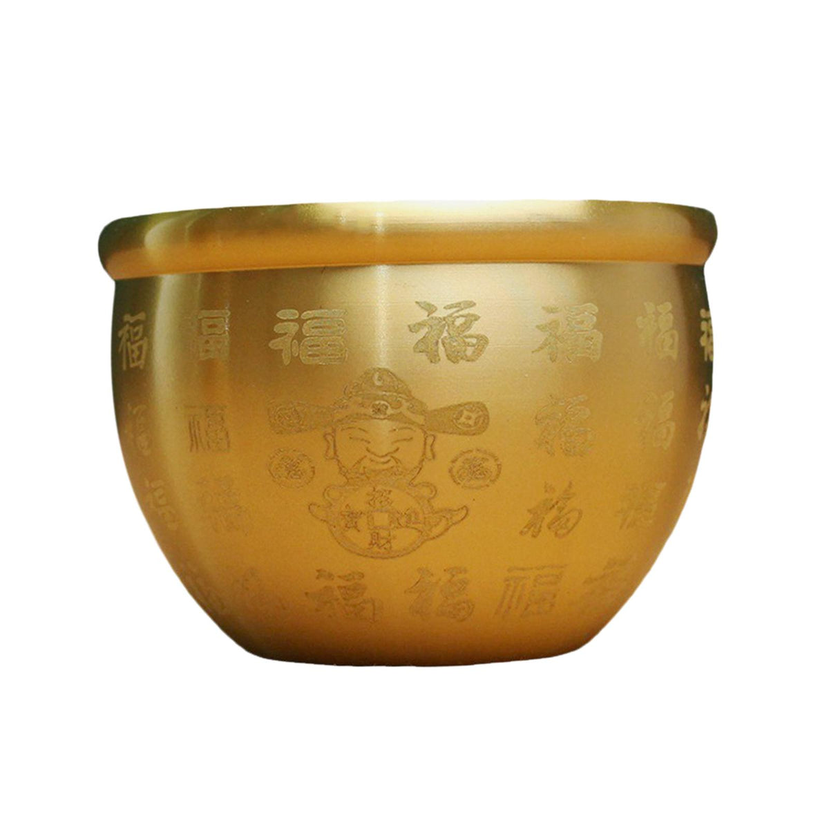 Maxbell Maxbell Money Pot Floral Arrangements Brass Feng Shui Bowl Desktop Decoration Gift StyleC