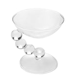 Maxbell Glass Dessert Bowl Multifunctional Food Container for Candy Appetizer Sundae Clear