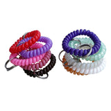 Maxbell Maxbell 10 Pieces Spiral Wrist Coil Keychains Key Ring Wrist Band Ken Chain Colorful