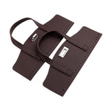 Maxbell 2xCrochet Bag Handles with Twist Lock Bag Accessories with Holes Purse Handles Brown
