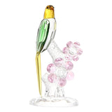 Crystal Parrot Ornament Bird On Branch Crafts TV Cabinet Home Decoration B Single Bird
