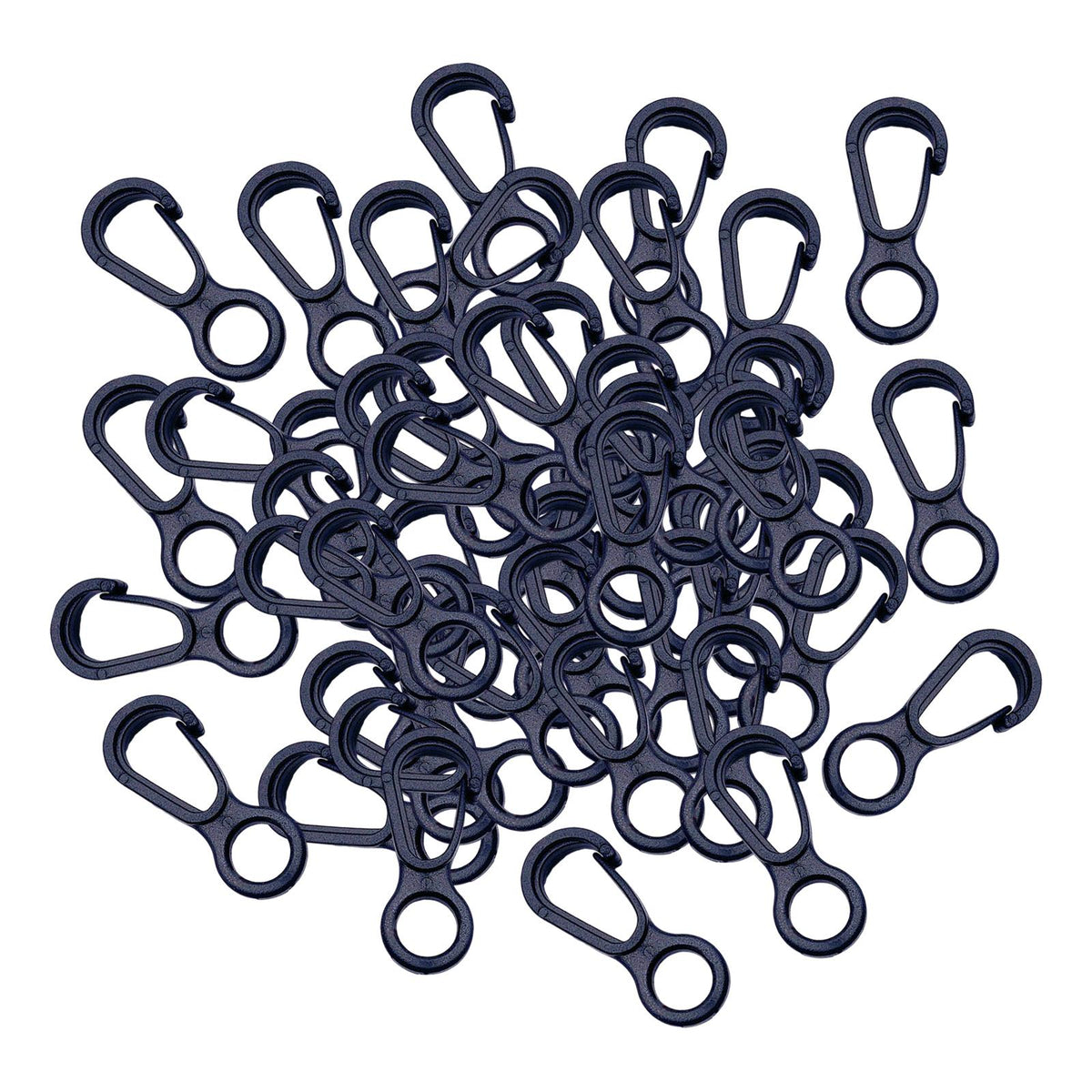 Maxbell 50x Elastic Rope End Hanging Hooks Hanging Clips for Awnings Kitchen Camping 8 Shape Small