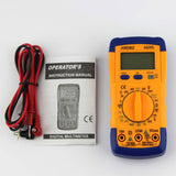 Maxbell Maxbell LCD Digital Multimeter DC AC Voltage Multi-Tester A830L-Blue with Yellow