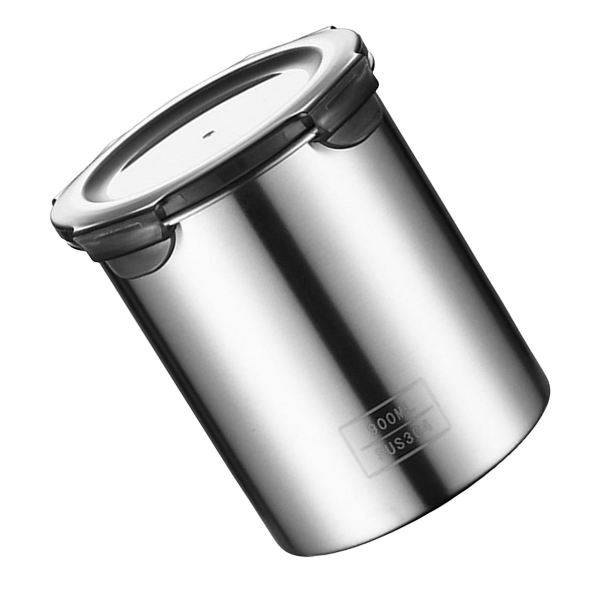 Maxbell 304 Stainless Steel Airtight Container Portable Reusable for Tea Candy Sugar 900ml