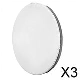 Maxbell 3xLight Diffuser Sock Spare Parts Lamp Sock Cover Cloth for Standard Reflector white