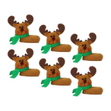 Maxbell Maxbell 6x Snowman Elk Santa Claus Pendants Decorative Cute for Home Family Other