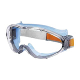 Maxbell Safety Goggles Clear Lens for Adults for Industrial Spraying Scientific Work Blue