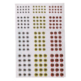 Maxbell Maxbell 183Pcs Mixed Size 3/4/5/6mm Fishing Lure Eyes for Fly Tying Jigs Craft Dolls