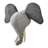 Maxbell 3D Animal Head Wall Decor Christmas Gift Dorm Stuffed Animal Head Wall Mount Elephant 31X39CM
