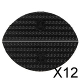 Maxbell 12xFootful 1 Pair of Glue on Heel Rubber Shoe Repair Thickness Medium 1-5mm
