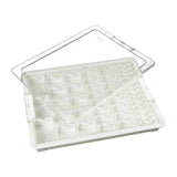 Maxbell Bead Storage Jar Portable Bead Organizer Box for Small Items Nail DIY Crafts 42 Grid