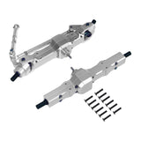 Maxbell 1:16 RC Car Front and Rear Axles Assembly Sturdy Spare Parts for WPL B24 B16 Silver