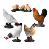 Maxbell Maxbell 5x Chick Models Animal Figures Cognitive Toy Party Favors Toys for Kids