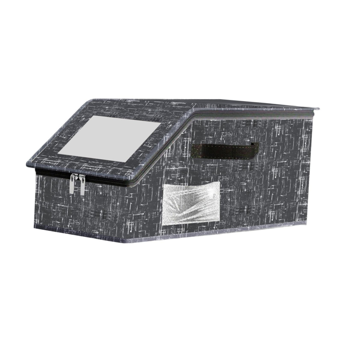 Maxbell Baseball Cap Organizer with Cardboard Multifunctional Zipper Close Container Black