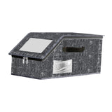 Maxbell Baseball Cap Organizer with Cardboard Multifunctional Zipper Close Container Black