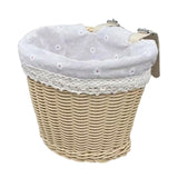 Maxbell Kids Bike Basket Cute Easy to Install Woven Design for Sports Outdoor Riding 25cmx19cmx18cm