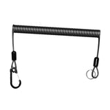 Maxbell Fishing Lanyard Wire Spring Cord Strap Retractable Safety Spring Coiled Rope Stretched 200cm