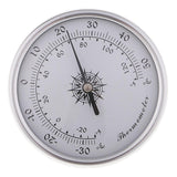 Maxbell Medium Round Analog Hygrometer Humidity Gauge Humidor Silver - Aladdin Shoppers