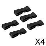 Maxbell 4x5pcs Webbing Clip Buckles For Backpack Adjusting Strap Black 50mm