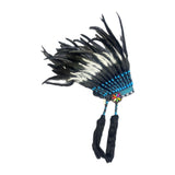 Maxbell Feather Headdress Adults Halloween Stage Performance Indian Native Headdress