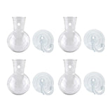 Maxbell Plant Propagation Bulbs with Suction Cup Hooks for Living Room Flowers Decor 4Pcs