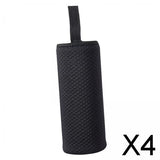 Maxbell 4xNeoprene Water Bottle Carrier Bag Cup Sleeve Holder Embossed 550ml Black
