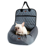 Maxbell Maxbell Functional Pet Front Seat Cover Protector Soft Pet Booster Bed&Lounge Grey