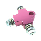 Maxbell Brake Oil Hose Pipe Three Way Connector Front Double Disc Conversion Set Purple