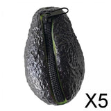 Maxbell 5xFruit Coin Purse Portable with Zipper Change Pouch for Street Travel Party