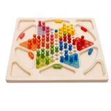 Maxbell Maxbell Parent-child Interaction Game Set 2 in 1 Standard Chinese Checkers Aeroplane Chess Camping Trip