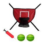 Maxbell Basketball Hoop for Trampoline Sturdy for Dunking Waterproof Basketball Goal red