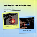 Bike, Smart Brake, universal serial bus-C Rechargeable, Waterproof, Night Riding Colorful W6S