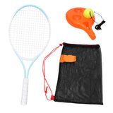Maxbell Youth Tennis Racket Set Tool Exercise Solo Tennis Training Kit Park Backyard blue
