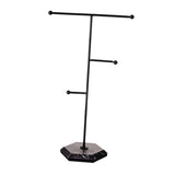 Maxbell T Bar Jewelry Stand Display Hanger Jewelry Display for Bracelet Rings Bangle Black