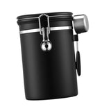 Maxbell Coffee Canister Gadgets Coffee Storage Container for Tea Cookie Coffee Beans Black 1.8L