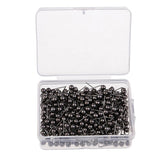 Maxbell 800 Piece Metallic Color Bead Head Push Pins Sewing Quilting Pins Black Gold