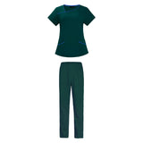 Maxbell Maxbell Women Uniform Scrub Set Nurses Day Gift Nursing Workwear for Massaging Nurse Green XXL