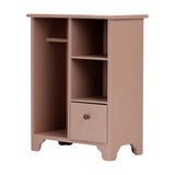 Maxbell 1/12 Dollhouse Furniture Wood Wardrobe Handmade Decoration Opening Accessory Pink