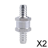 Maxbell 2x10MM Aluminium One Way Fuel Non Return Check Valve Petrol Diesel Oil Water