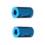 Maxbell 2Pcs Flexible Shaft Coupling Rigid Coupler Motor Connector 6.35-8mm + 6-6mm