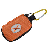 Maxbell Dog Poop Bag Holder Waste Bag Carrier Zippered Pouch for Travel Walking orange