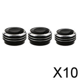 Maxbell 10x3 Pieces Air conditioner Knob Control Switch for Vela Vitz Vios black