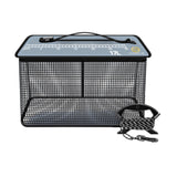 Maxbell Fish Cage Fishing Bucket Portable Fishing Supplies Top Zipper Fishing Basket 17L