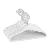 Maxbell 30Pcs Baby Clothes Hangers Coats Organization Flocked Velvet Clothes Hangers white