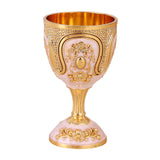Maxbell Wine Glass Easy Clean Party Favors Portable Decoration Birthday Gifts Goblet Gold White